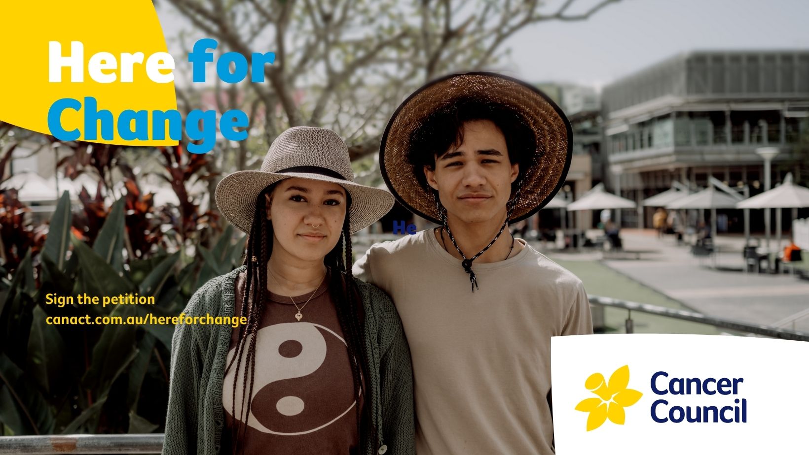 here for change facebook banner